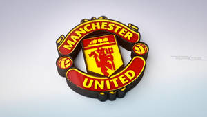 Manchester United Logo In 3d Wallpaper