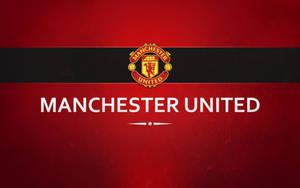 Manchester United Logo Red And Black Wallpaper