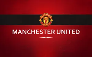 Manchester United Logo Red And Black Wallpaper