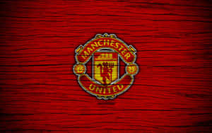 Manchester United Team And Wooden Background Wallpaper