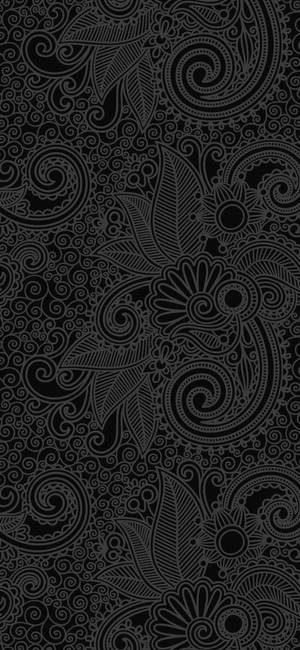 Mandala Dark Floral Wallpaper