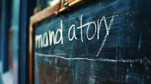 Mandatory Signon Chalkboard Wallpaper