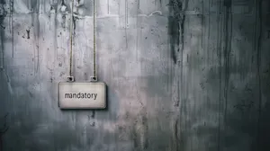 Mandatory Signon Weathered Wall Wallpaper