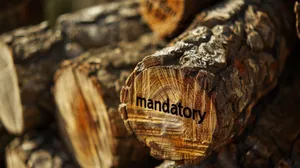 Mandatory Stamped Logs Wallpaper