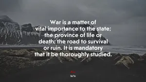 Mandatory Studyof War Quote Wallpaper