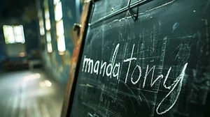 Mandatory Word On Blackboard Wallpaper