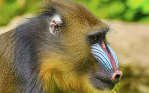 Mandrill Portraitin Nature Wallpaper