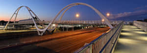 Mandurah Bridge Twilight Panorama Wallpaper