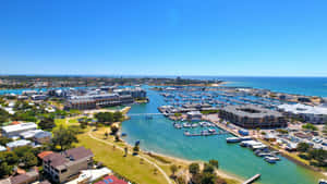 Mandurah Marina Aerial View Wallpaper