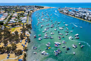 Mandurah Waterways Aerial View Wallpaper