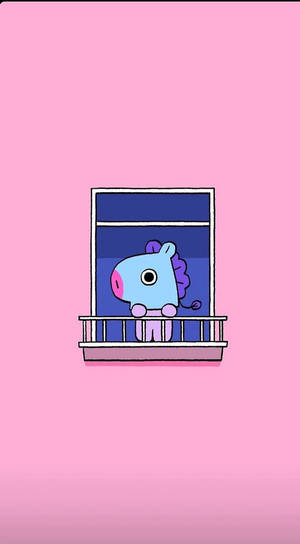 Mang Bt21 On The Balcony Wallpaper