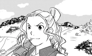 Manga Style Portraitof Young Woman Wallpaper