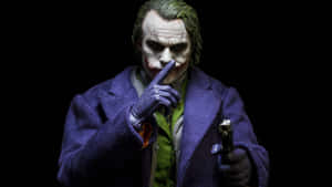 Maniacal Evil Joker In A Sinister Grin Wallpaper