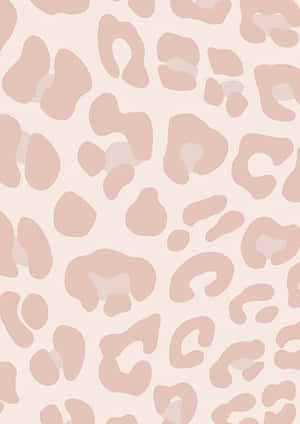 Manicure Nails With Stylish Pink Leopard Print Wallpaper