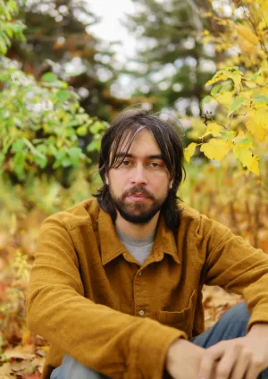 Manin Autumn Park Portrait Wallpaper