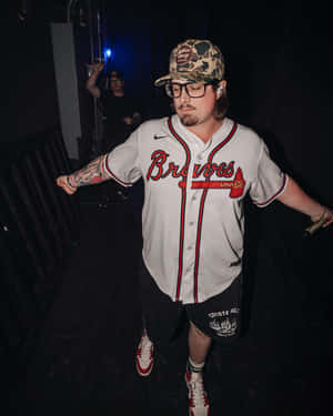 Manin Baseball Jersey Walking Backstage Wallpaper
