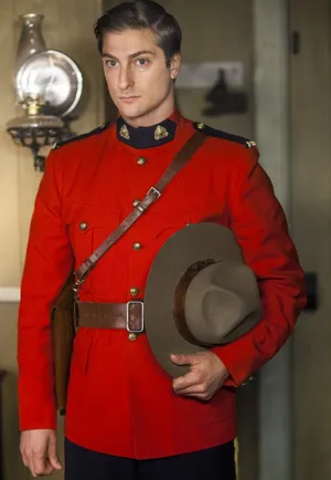 Manin Red Mountie Uniform Wallpaper