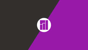 Manjaro Logo On Purple And Black Wallpaper