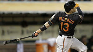 Manny Machado Cool Game Photography Wallpaper