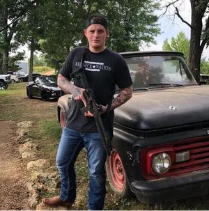 Manwith Firearmand Classic Truck Wallpaper