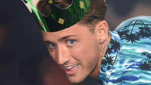 Manwith Green Party Hat Wallpaper