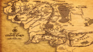 Map Of Middle Earth Wallpaper