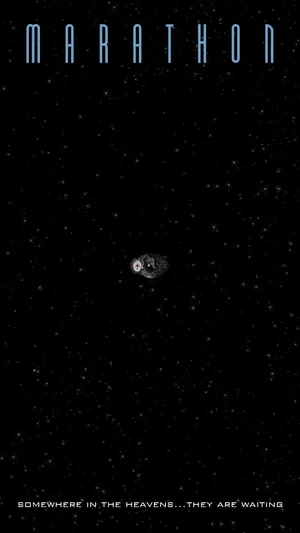 Marathon Poster In Black Wallpaper