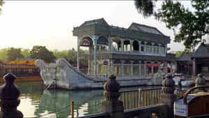 Marble Boat At Summer Palace Wallpaper