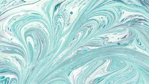 Marble In Light Teal Aesthetic Laptop Wallpaper