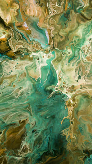 Marbleized Abstract Art Wallpaper