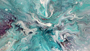 Marbleized Abstract Art Wallpaper