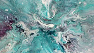 Marbleized Abstract Art Wallpaper