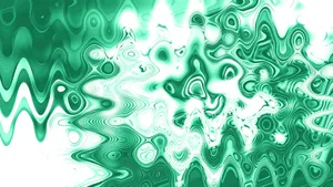 Marbleized Green Wave Texture Wallpaper
