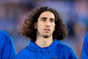 Marc Cucurella Royal Blue Hoodie Wallpaper