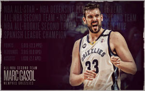 Marc Gasol Stats Illustration Wallpaper