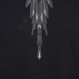 Marcelo Burlon Gray Wing Feather Wallpaper