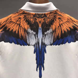 Marcelo Burlon Orange Collared Shirt Wallpaper