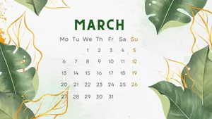 March 2023 Calendar Wallpaper
