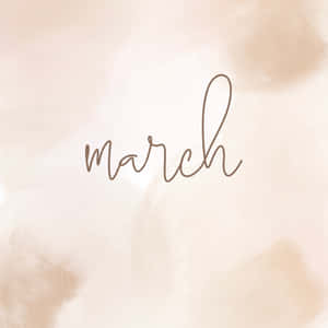 March Aesthetic Background Wallpaper