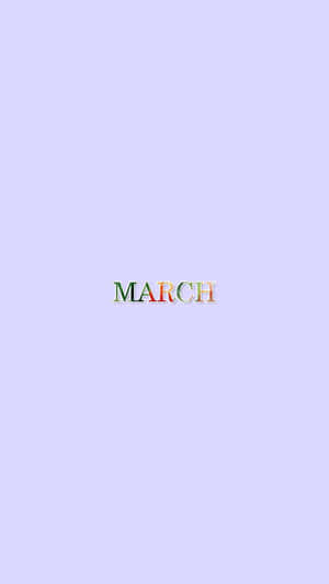 March Aesthetic Pastel Background Wallpaper