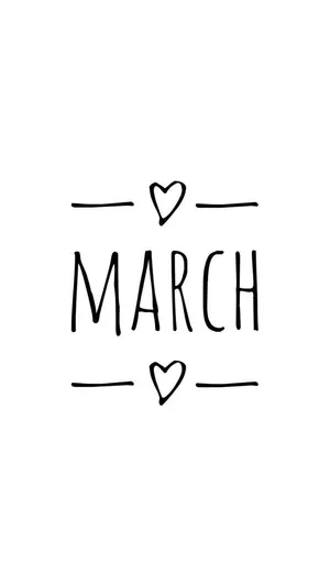 March Love Hearts Artwork Wallpaper