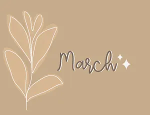 March Springtime Aesthetic Wallpaper