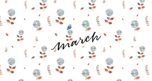 March Springtime Pattern Wallpaper