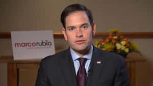 Marco Rubio In A Black Suit Wallpaper