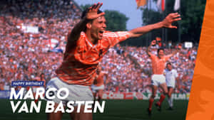 Marco Van Basten Shouting For Joy Wallpaper