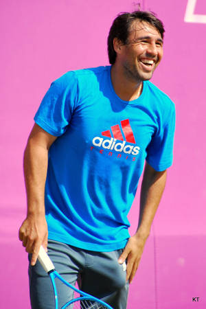 Marcos Baghdatis In Action Wallpaper