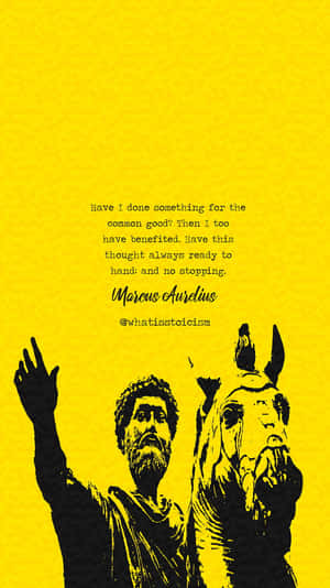 Marcus Aurelius Stoic Philosophy Quote Wallpaper