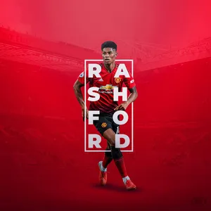 Marcus Rashford Fan Art Wallpaper