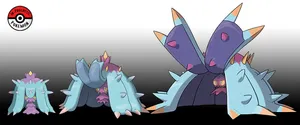 Mareanie And Toxapex Evolution Forms Wallpaper
