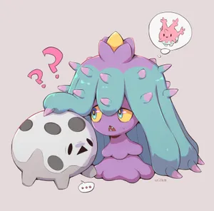Mareanie With Galarian Corsola Pokemon Wallpaper